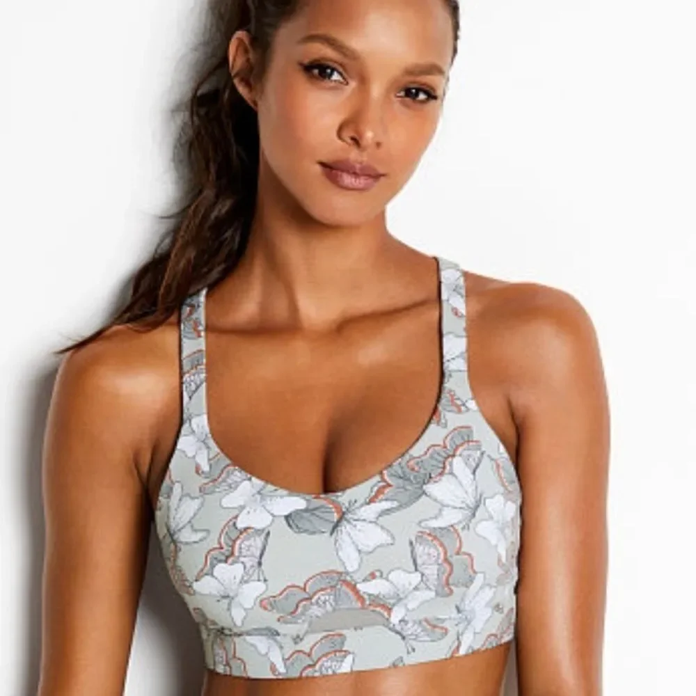 Victoria secret grey butterfly sports bra